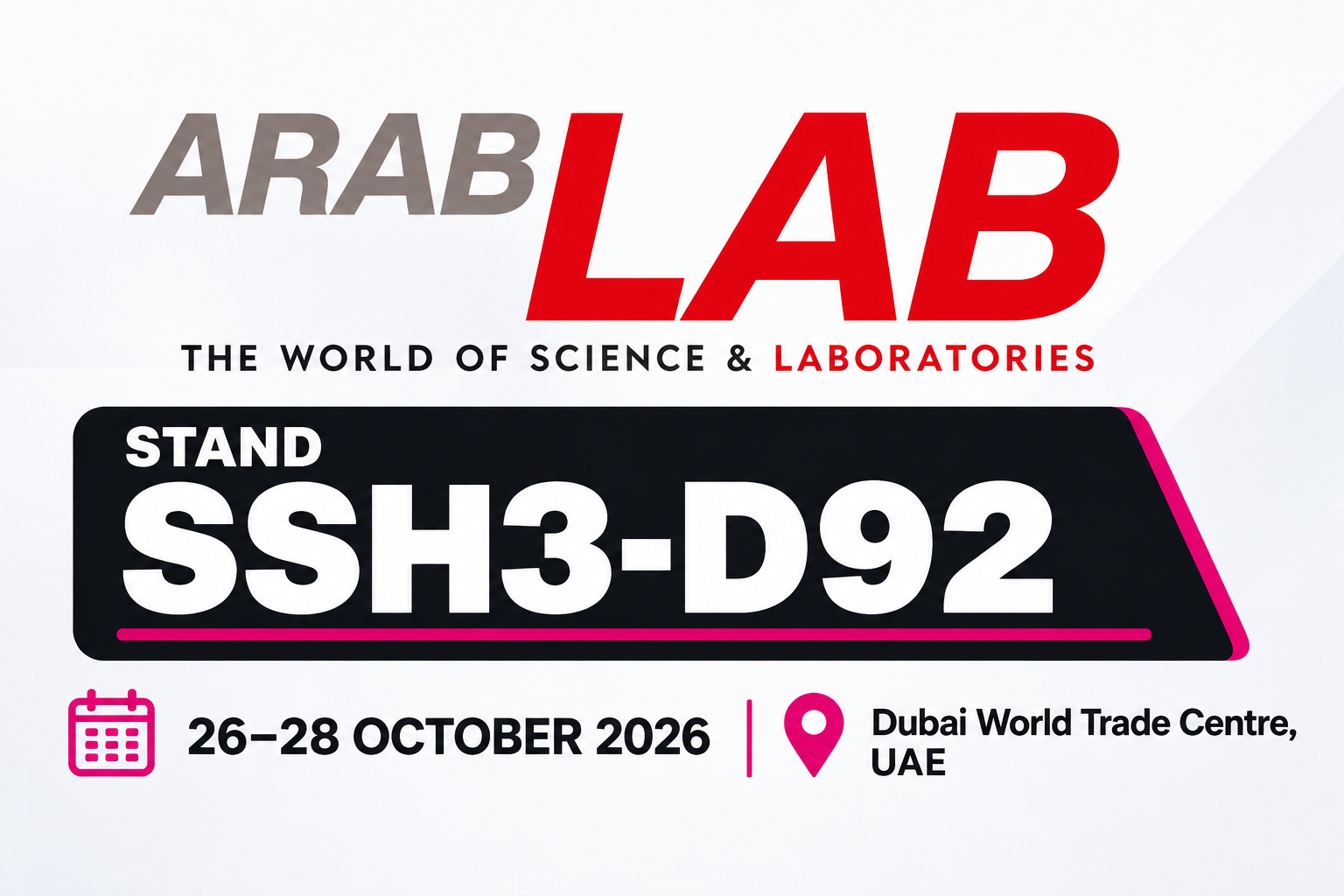ARABLAB Exhibition Stand Announcement